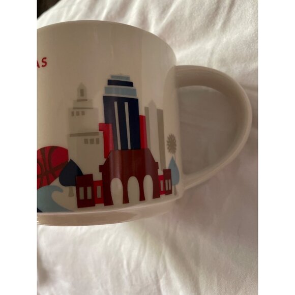Starbucks Kansas City You Are Here Collection Ceramic Mug 14oz Red Interior New - Picture 5 of 7